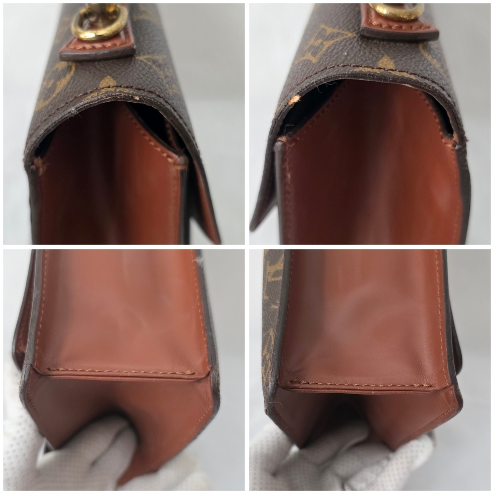 Auth Louis Vuitton Monogram Monceau 28 Crossbody Bag - Picture 10 of 10